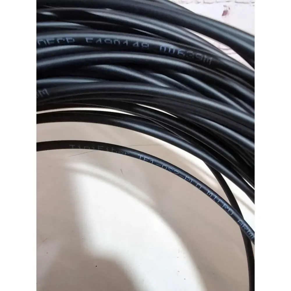 TiniFiber 30m 100ft Armored Fiber Optic Cable OS2 Single Mode SC/APC SC/APC